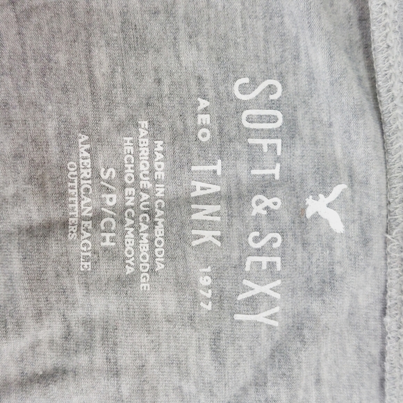 American Eagle Soft & Sex Blue Floral Embroidery Summer Tank Top P4288 - Picture 4 of 6